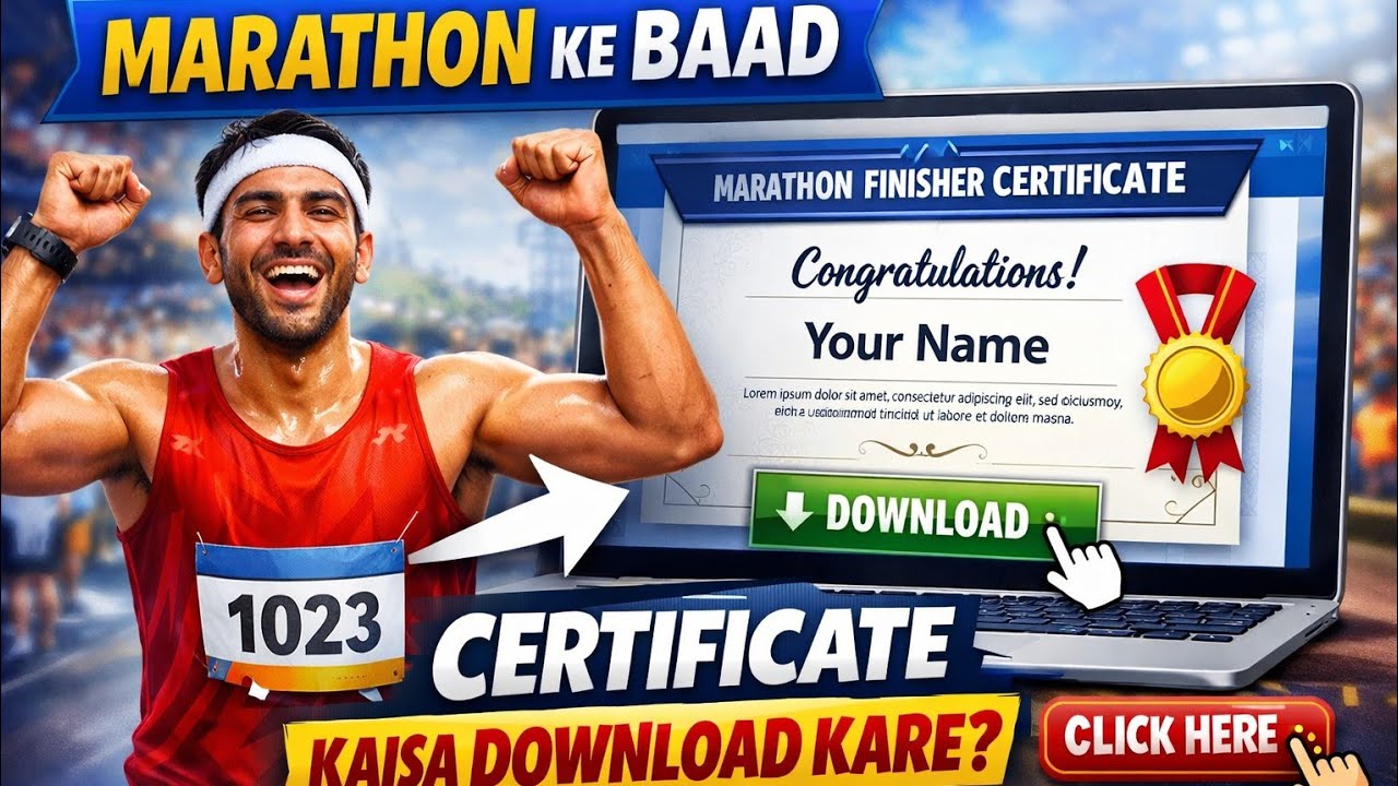 🏃‍♂️ Marathon Run Ke Baad E-Certificate Kaise Download Kare | Step by Step Full Process 