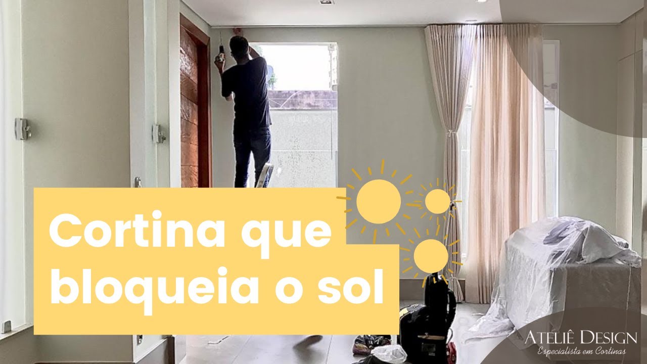 Tipo de cortina que protege a casa do sol, não deixe seus móveis queimar com o sol.