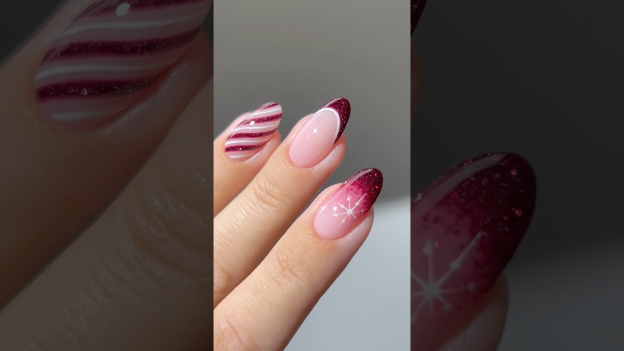 🎅🏼🍷✨ Santa&rsquo;s favorite shade of chic &hearts;️ #nails #nailart #nailpolish #christmas