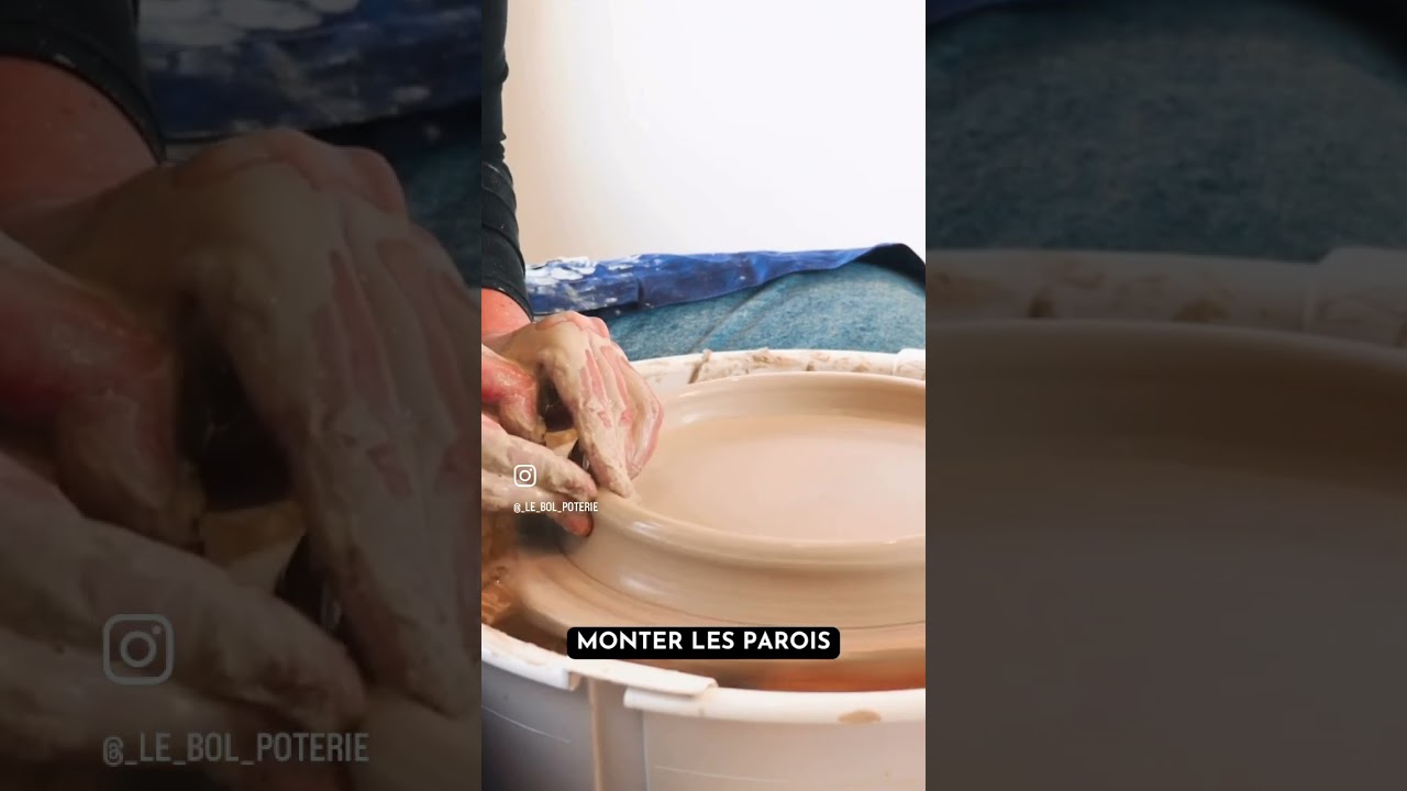 Tourner une assiette 🍽️ #ceramiste #formation #poterie #porcelaine #pottery #ceramic #art #diy