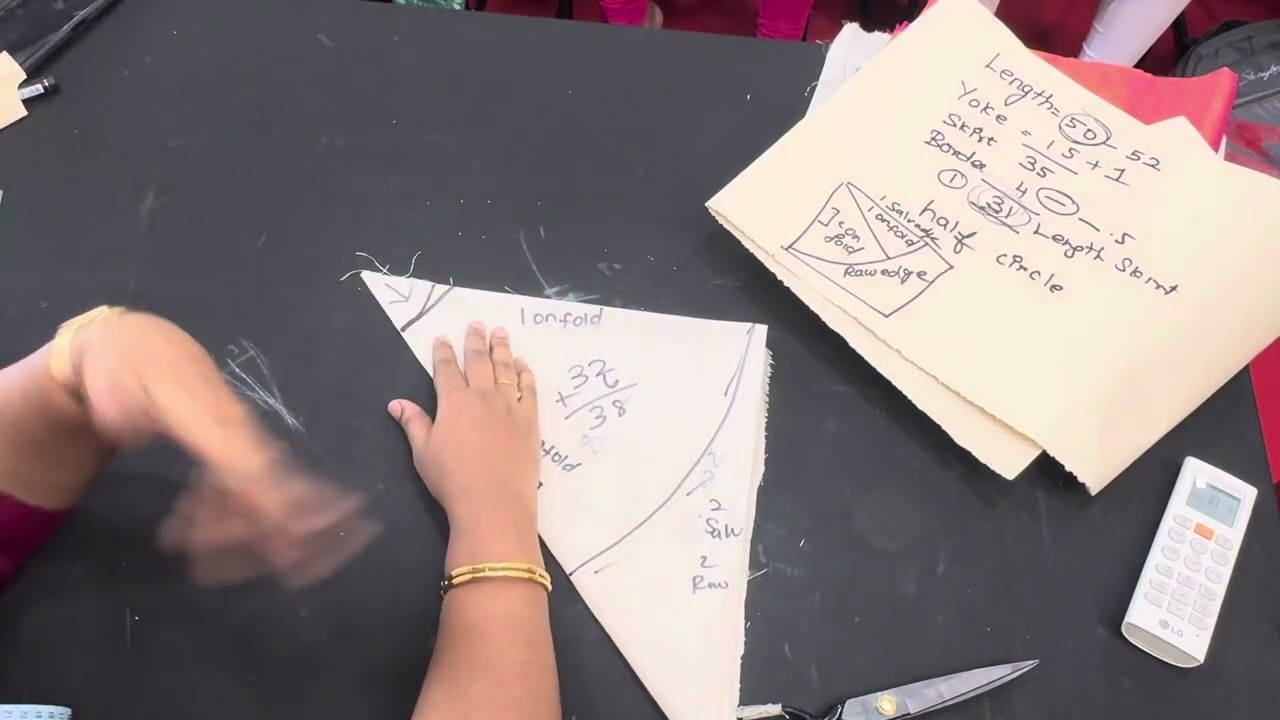 Maxi form Saree Cutting Tips