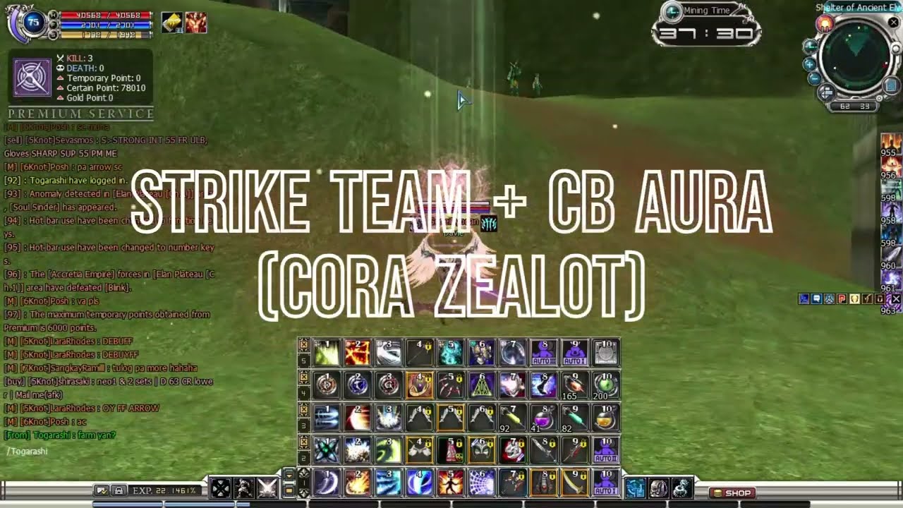 Strike Team + CB Aura (Cora Zealot) - RF Online PlayPark