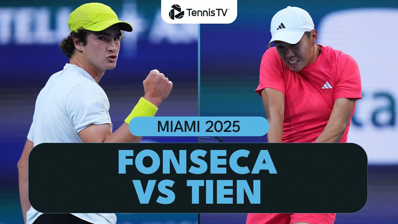 THRILLING Joao Fonseca vs Learner Tien Battle | Miami 2025 Highlights