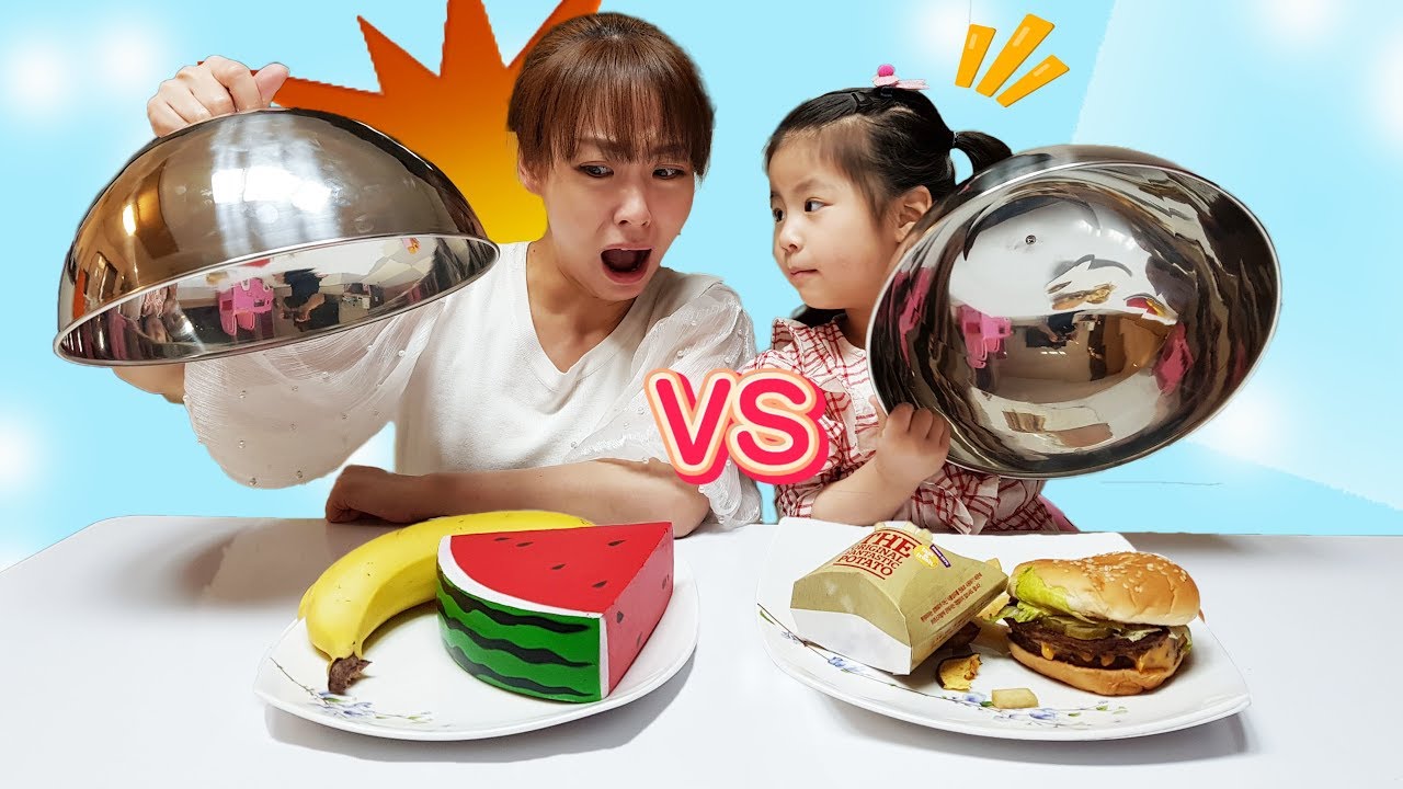 Реальная еда VS Squish Food with Mommy
