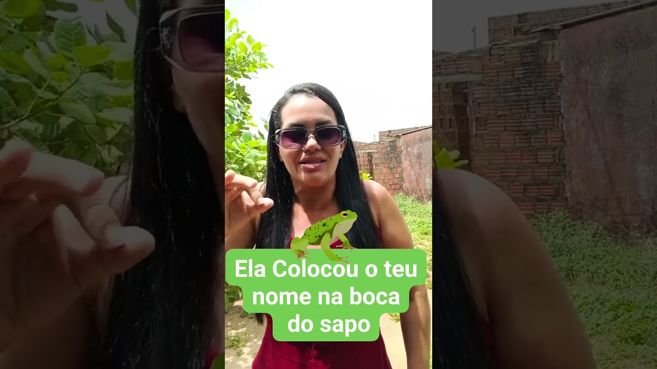Uma mulher colocou o seu nome na boca de um sapo