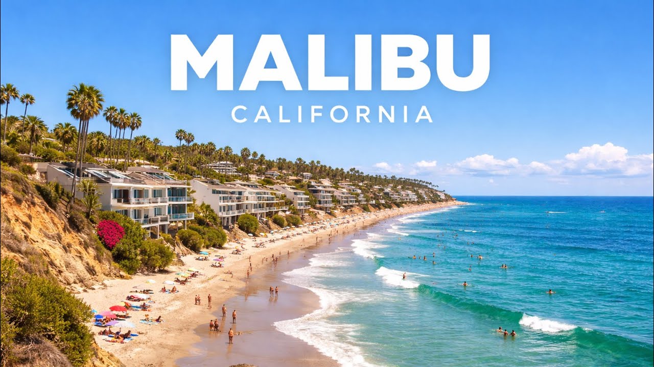 Scenic Drive Along Malibu Beach, California | Ocean Views & Coastal Vibes