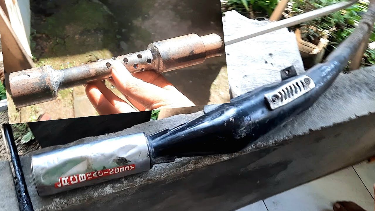 Knalpot satria 2 tak Pasang saringan boban nuklir RX KING