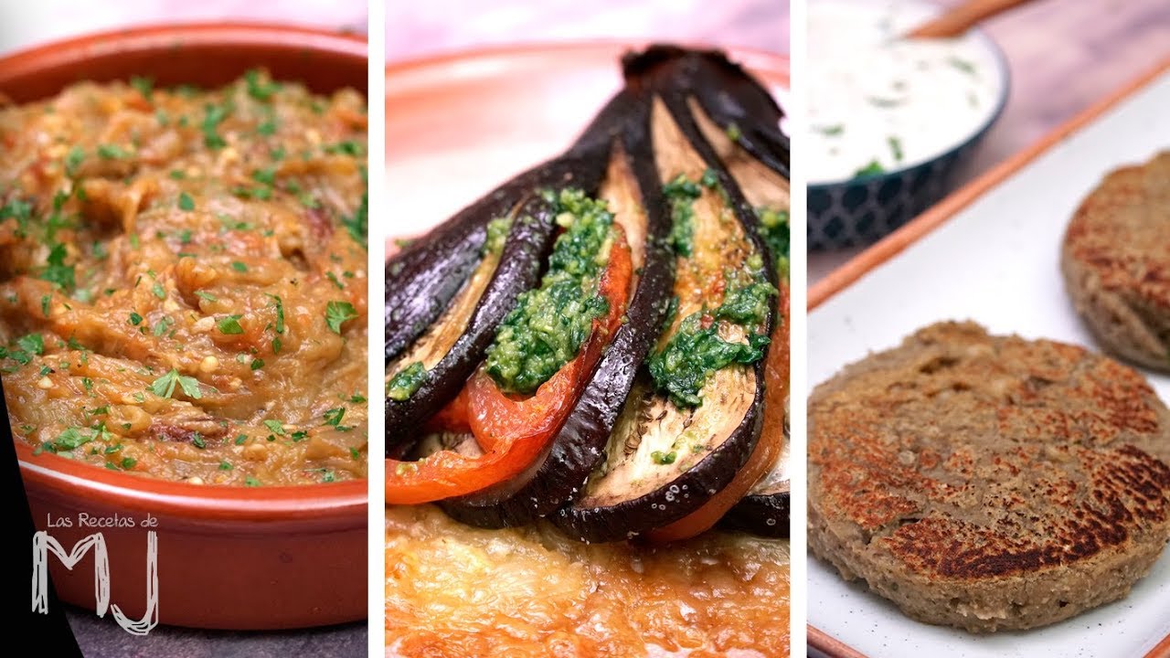 3 recetas fáciles con berenjena: al horno, hamburguesa y a la provenzal