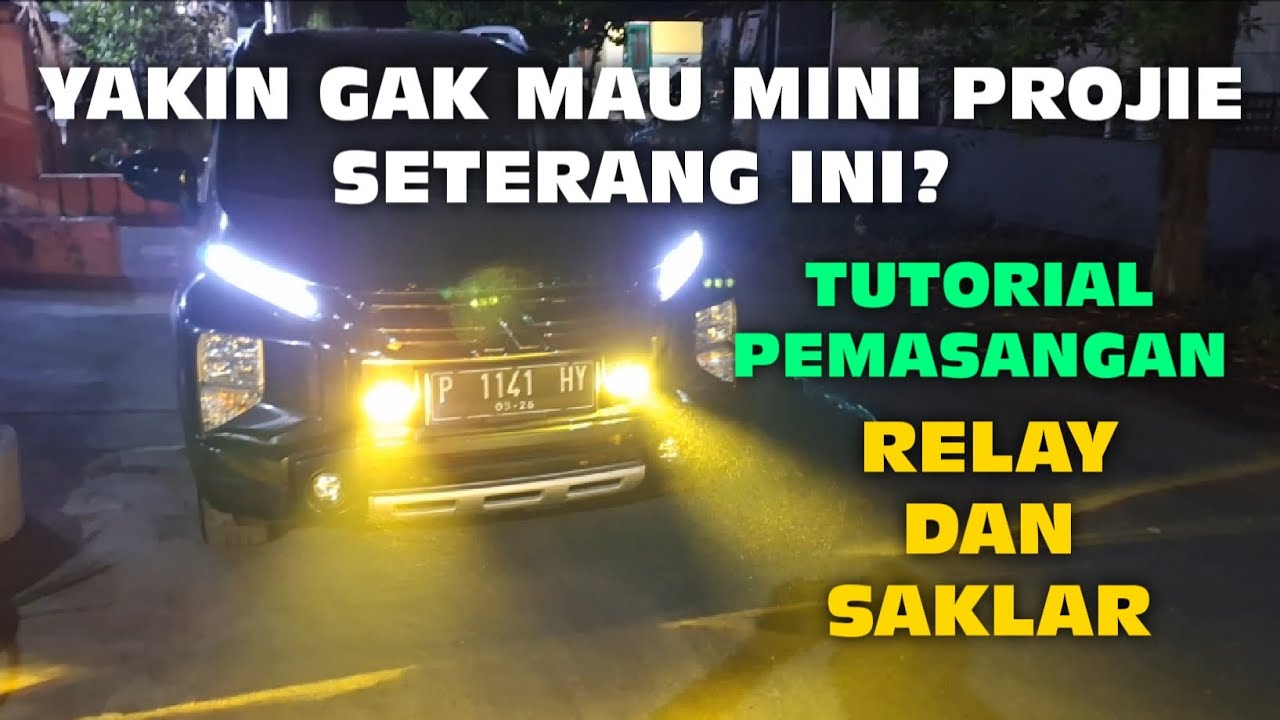 MINI PROJIE TERANG MURAH TUTORIAL LENGKAP PASANG RELAY DAN SAKLAR