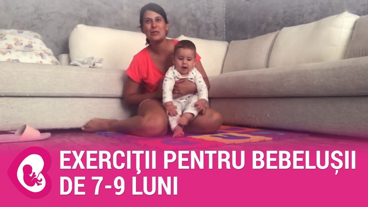 Exerciții pentru bebelușii de 7-9 luni