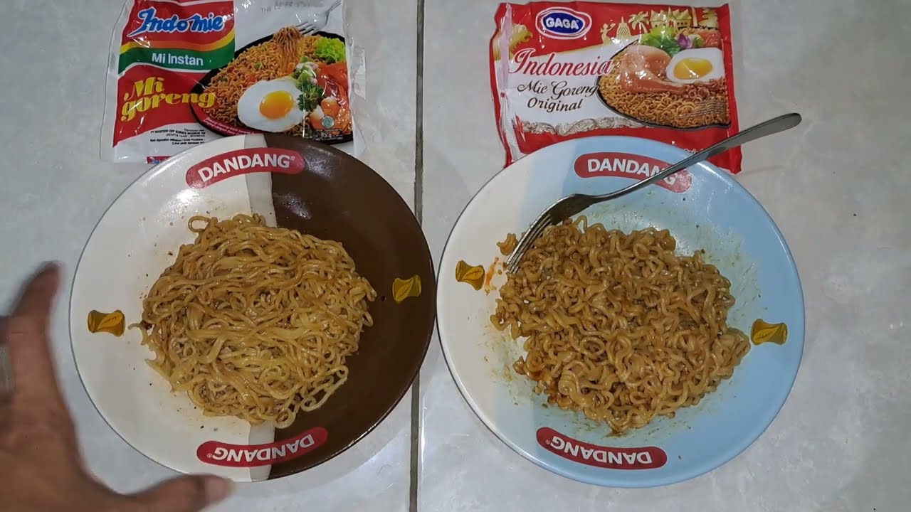 Perbandingan Rasa Indomie Mi Goreng vs Gaga Mie Goreng