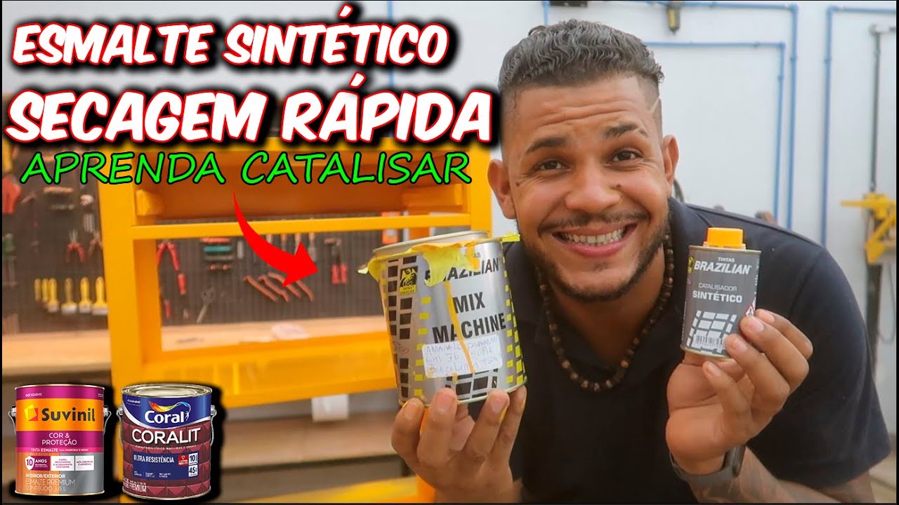 APRENDA CATALISAR E PINTAR ESMALTE SINTÉTICO - TINTA BARATA APLICAÇÃO SIMPLES!