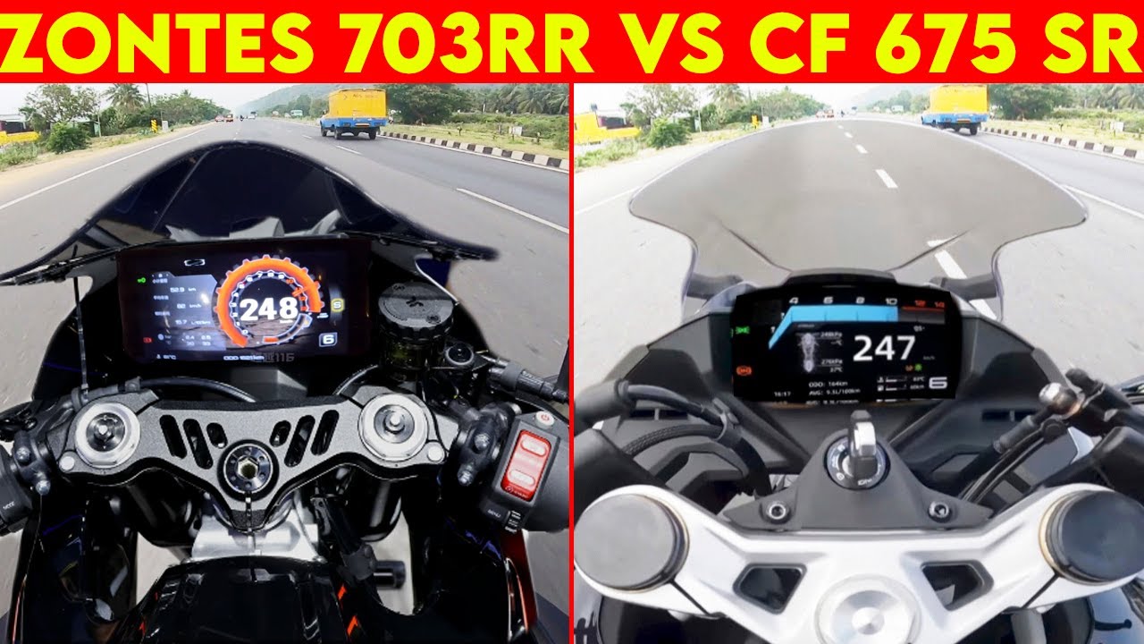 (2026) CF MOTO 675SR VS ZONTES 703RR| 0 TO 250 | TOPSPEED CLOSE BATTLE !!!