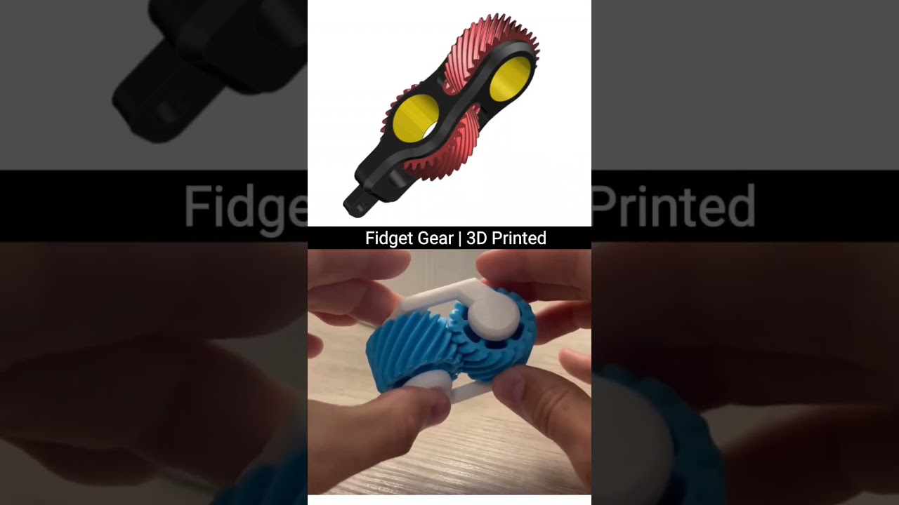 3D Printed Fidget Gear Mechanism 
