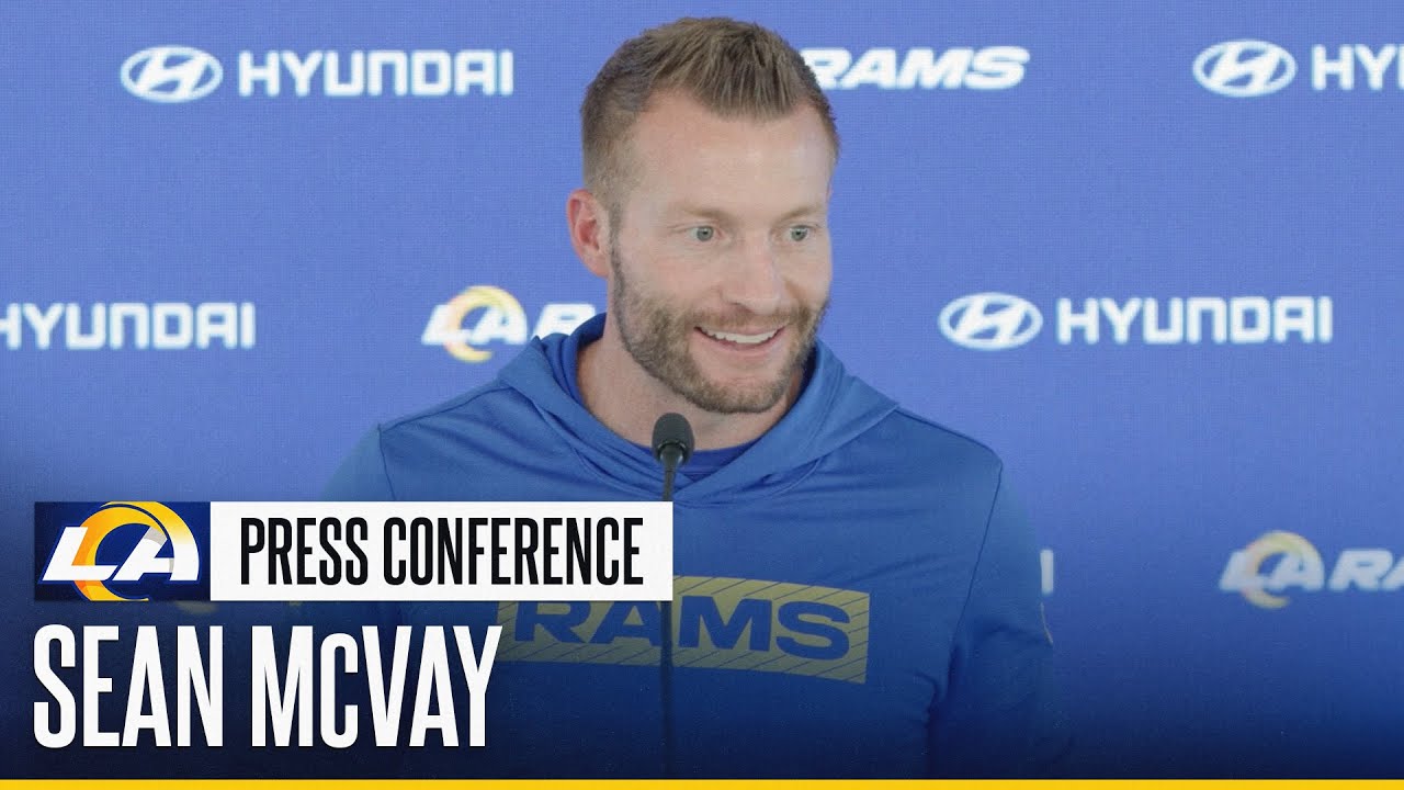 Sean McVay On Davante Adams' Injury Update, Tutu Atwell's Game Status & Byron Young's Consistency