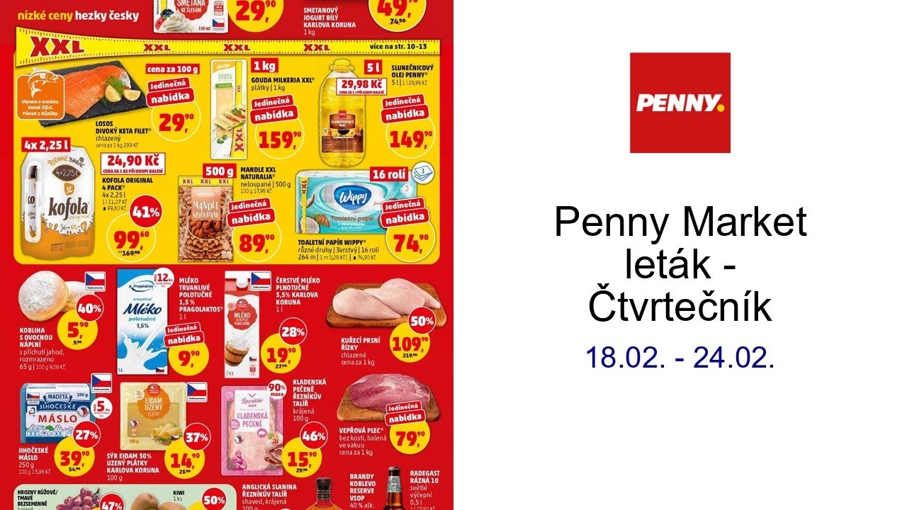 Penny Market leták - Čtvrtečník 18.02. - 24.02.