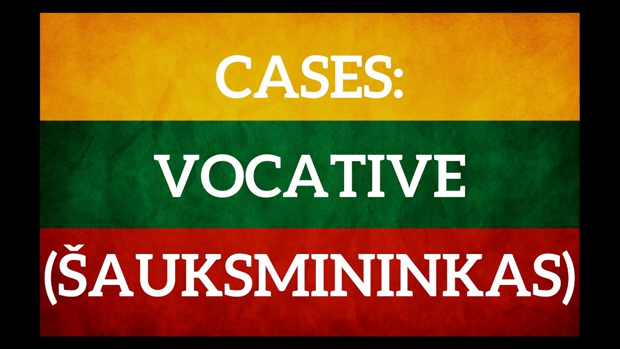Lithuanian cases. Vocative - &scaron;auksmininkas