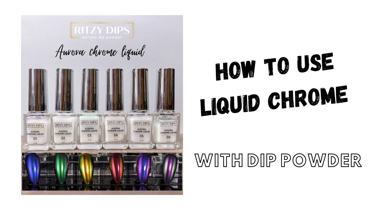 How to use Liquid Chrome with Dip Powder
