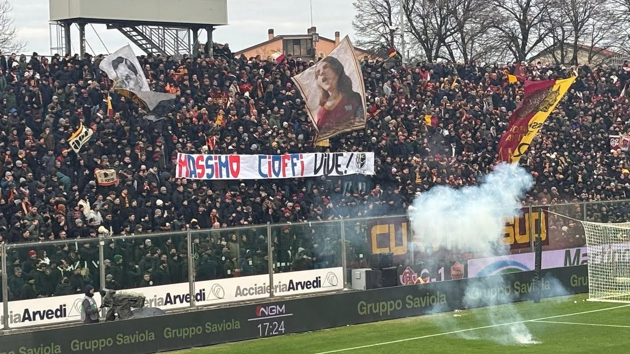 Curva Sud Roma in trasferta &agrave; Cremona , 23/11/2025