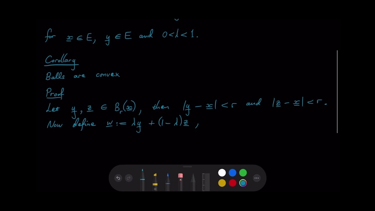 Basic Topology: Open and closed balls and convex sets