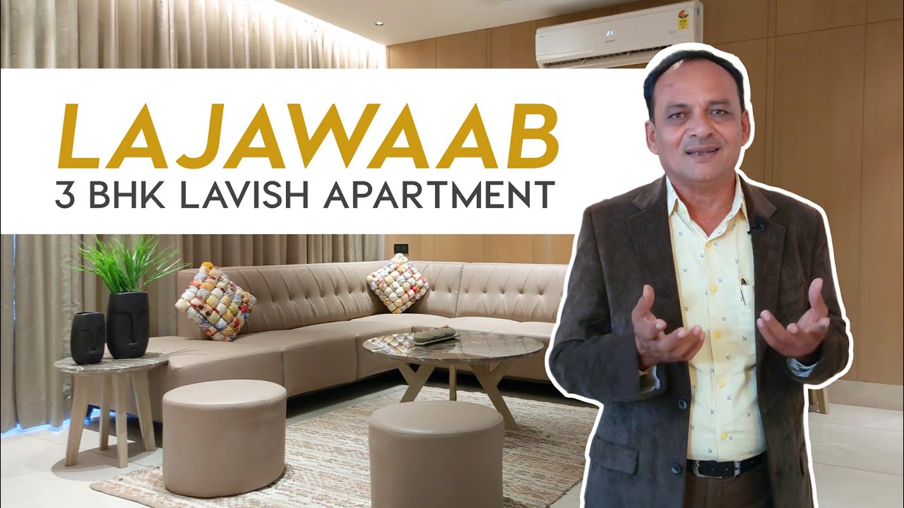 Lavish 3 BHK New Apartment Tour in Adajan, Surat City