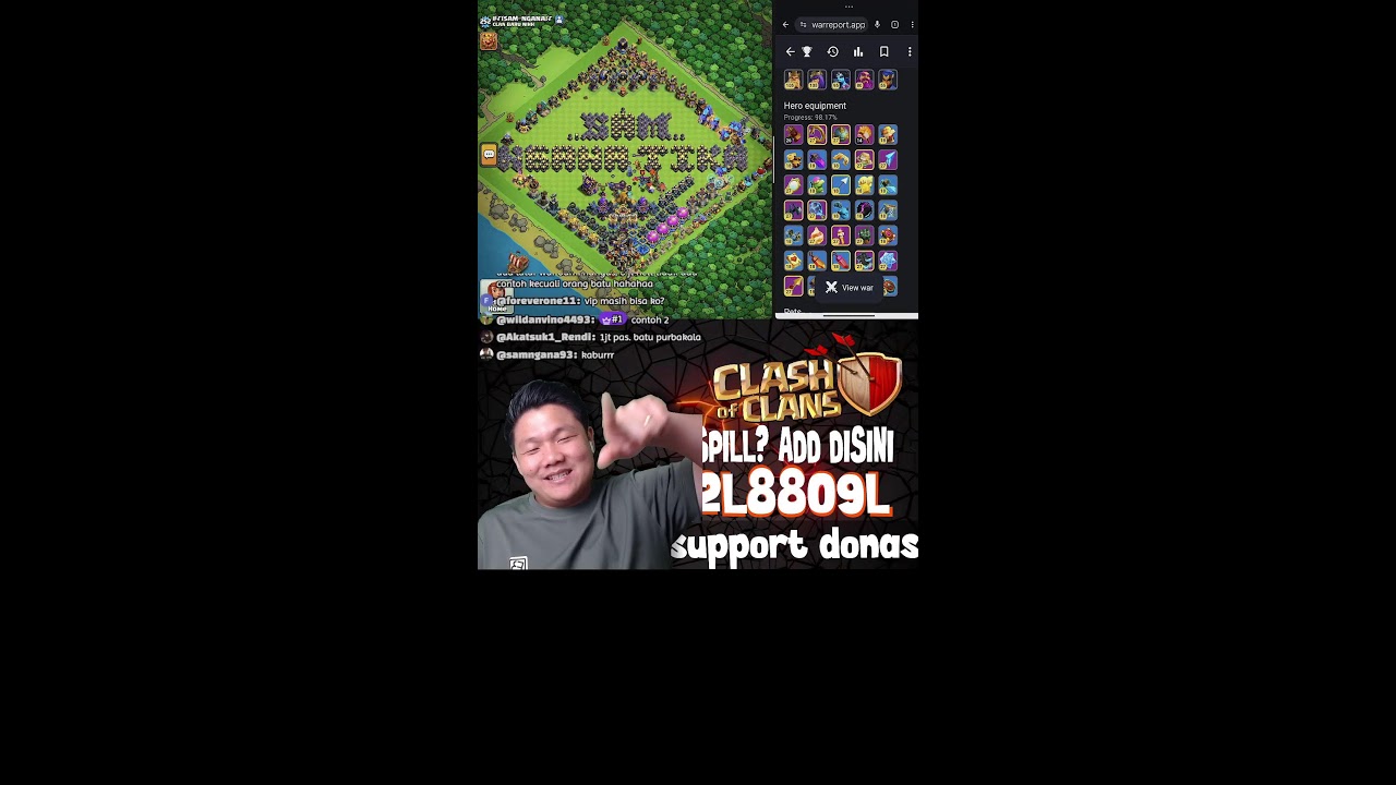 Cari COC Indonesia? Join @solyclasher live coc indonesia #shorts #liveshorts