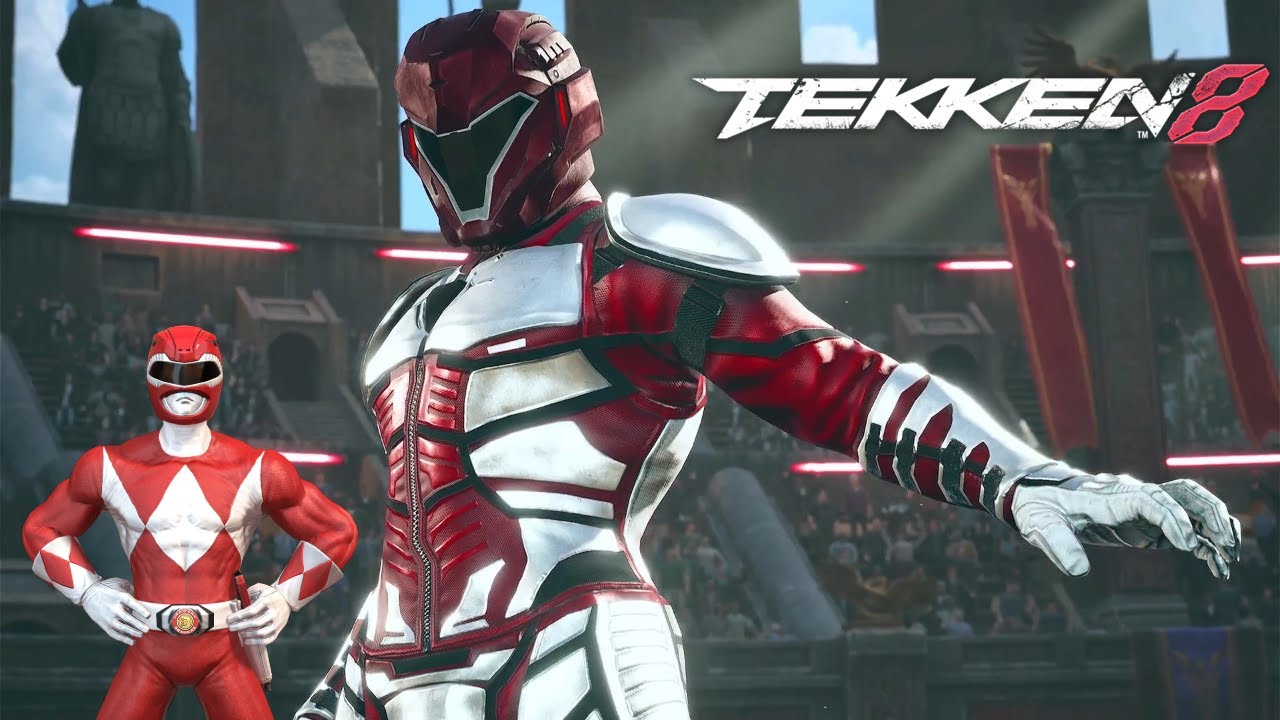 Tekken 8 Jin as Red Ranger (Mighty Morphin Power Rangers) Ghost Battles