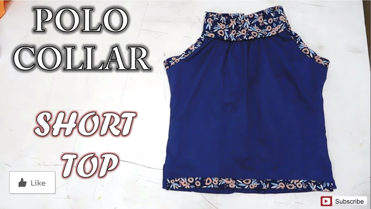 Polo Collar Short Top | How To Sewing Tutorial | Diy