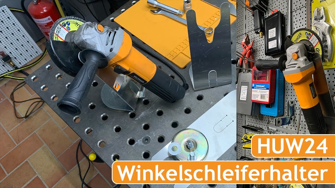 Magnetischer Winkelschleifer-Halter von WELDINGER als Bausatz oder fertig + Schwei&szlig;-Brennerhalter