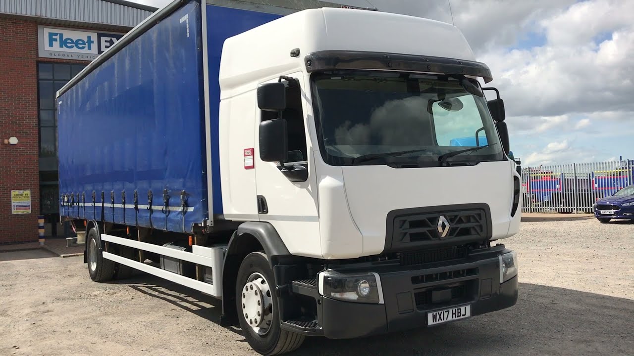 RENAULT D18-250 *EURO 6* 18 TONNE CURTAINSIDER 2017 - WX17 HBJ