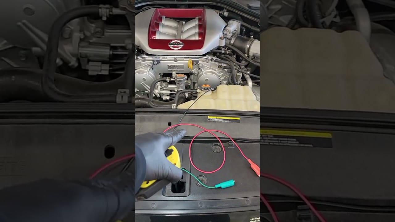Как проверить работу вентиляторов охлаждения на Nissan GTR R35 2015-2018 годов выпуска.