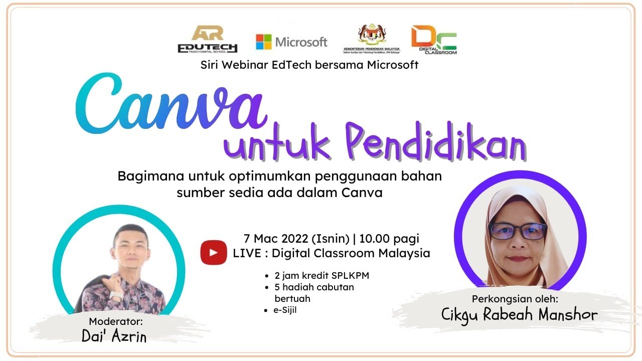 CANVA untuk Pendidikan, Jom Belajar