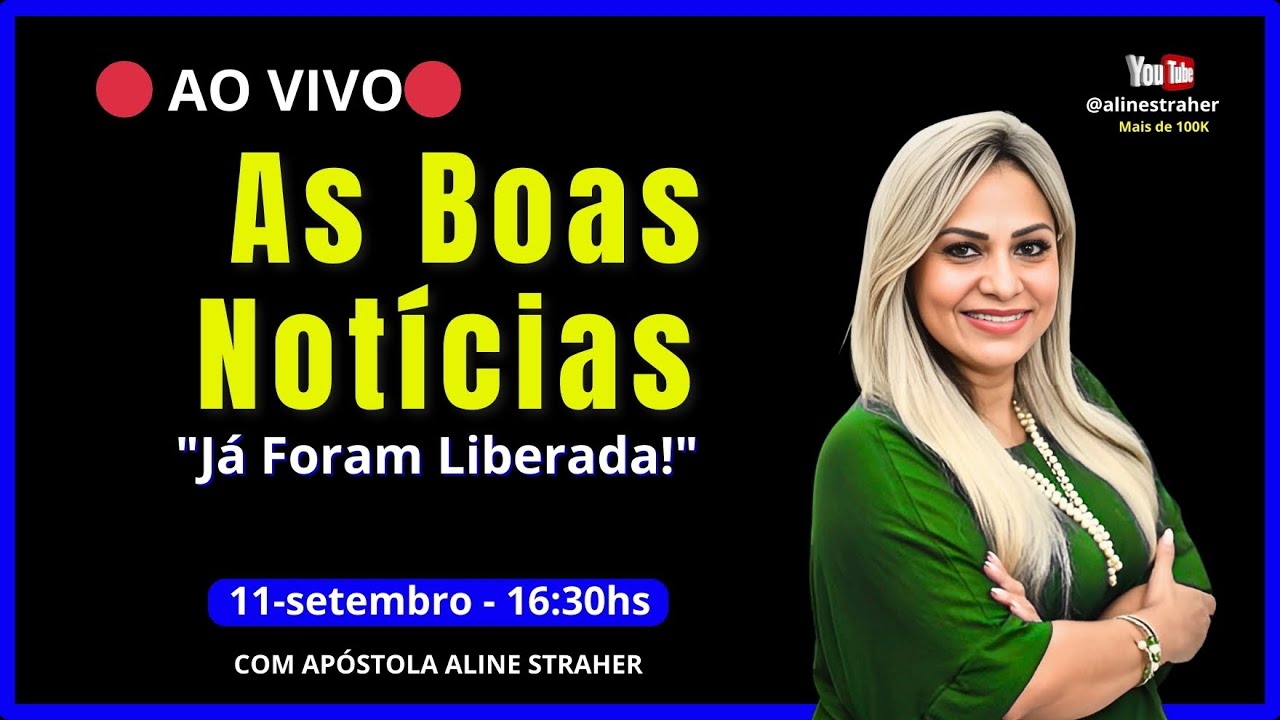 🔴Ao Vivo🔥 PROFECIA PODEROSA: As Boas Not&iacute;cias Que Voc&ecirc; Esperava J&aacute; Foram Liberada! @alinestraher