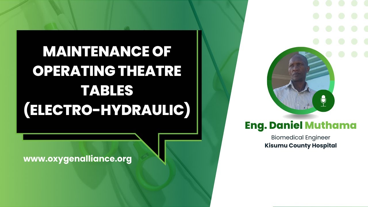 Webinar: Maintenance of Operating Theatre Tables