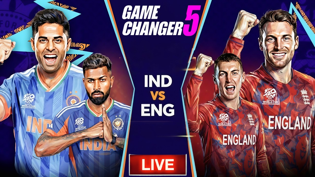 🔴LIVE - IND vs ENG T20 WC 2026 Live Cricket match Today |🔴Live Scores & Commentary ! Semi Final