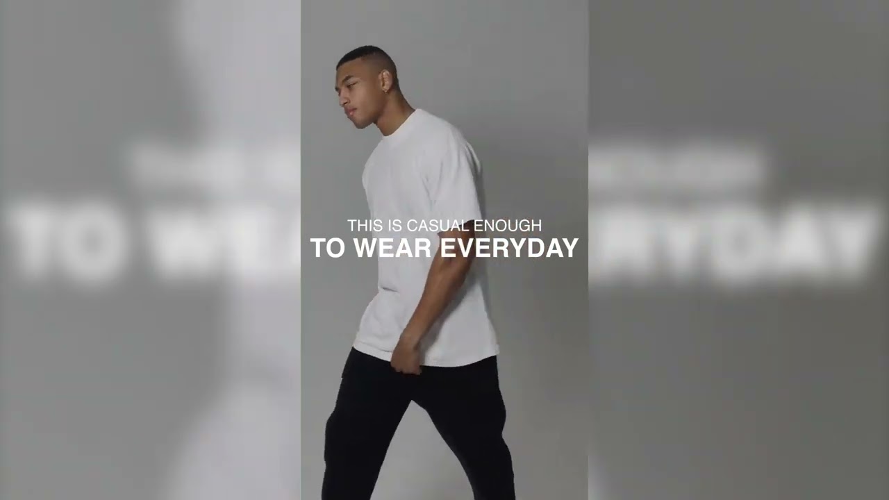 An obvious classic, but better. The Mens Mockneck Drop Shoulder Tee.