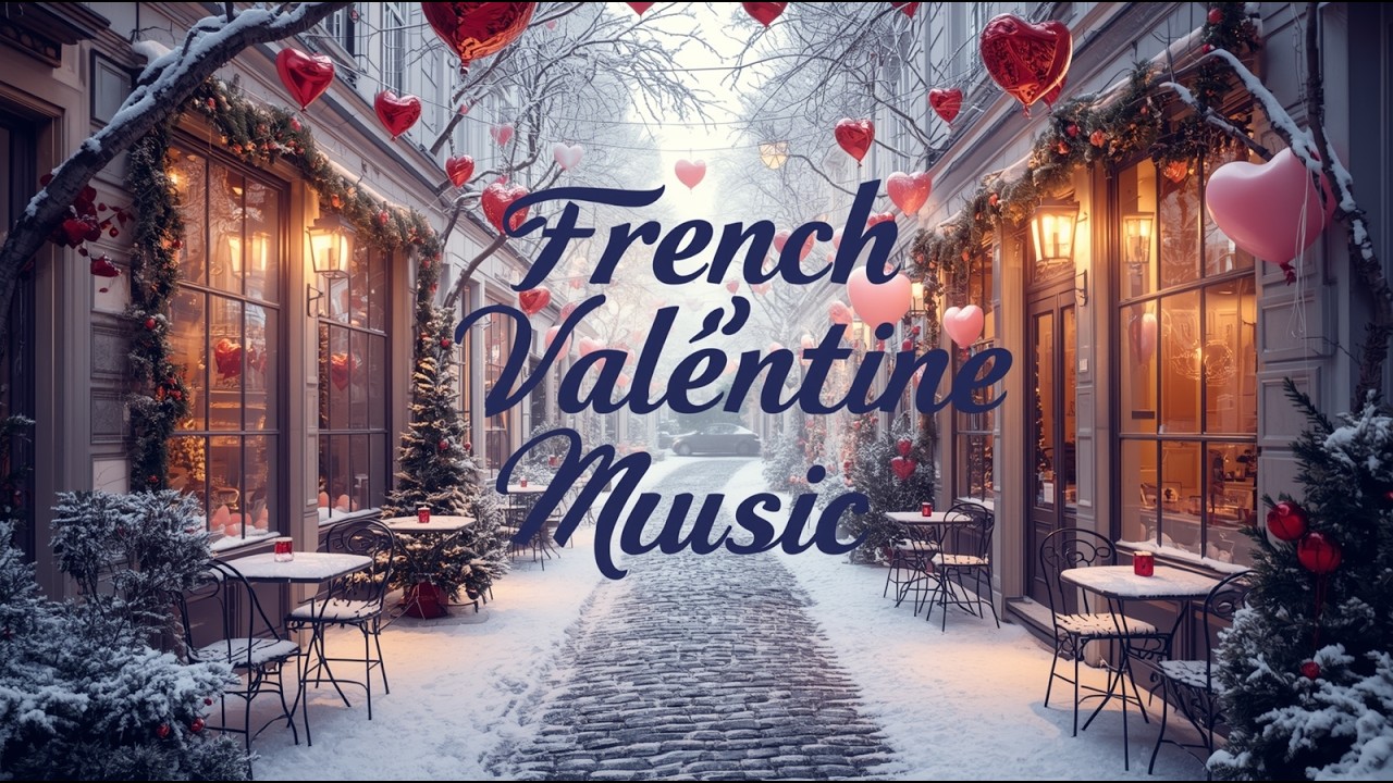 Romantic Valentine Jazz Playlist for Love & Relax | Warm Jazz in a Cozy Snowy Winter Café ❄️