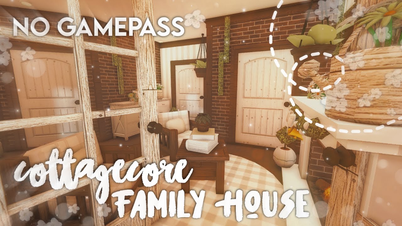 No Gamepass Cozy Cottagecore Family Roleplay House I Speedbuild and Tour - iTapixca Builds