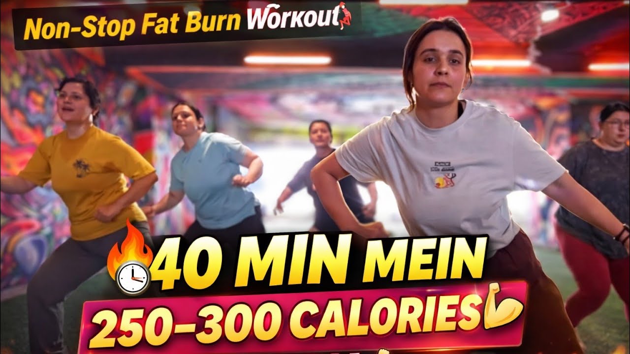 “40 minutes. No breaks. Just sweating 💦, strength, and serious calorie burn.”
