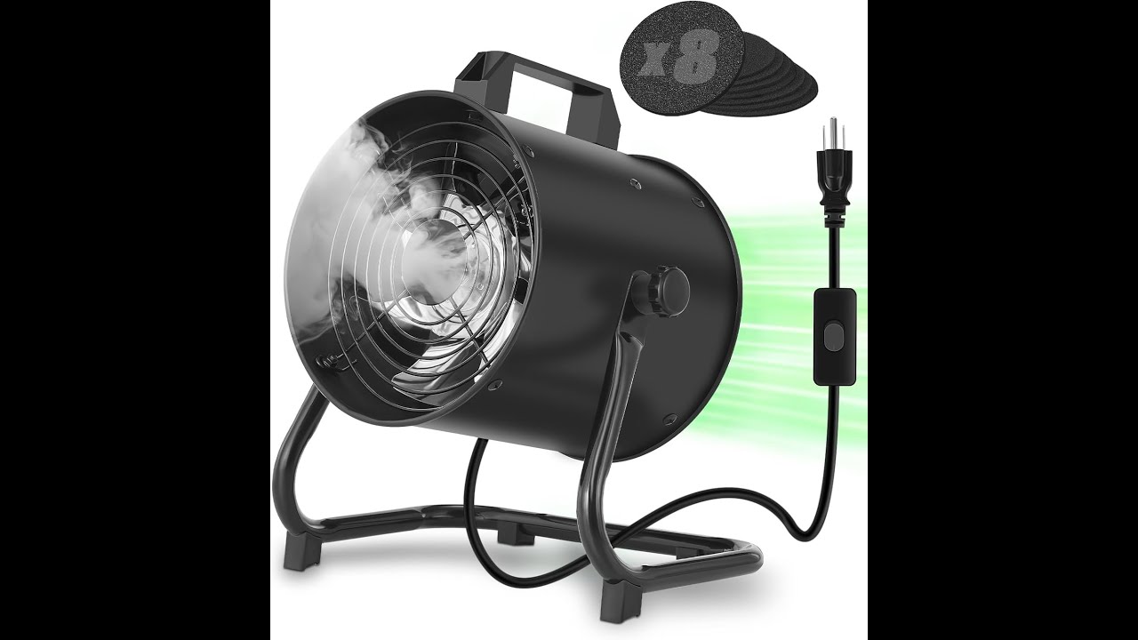 8 Inch Portable Range Hood, 2900 RPM Powerful Portable Kitchen Exhaust Fan,