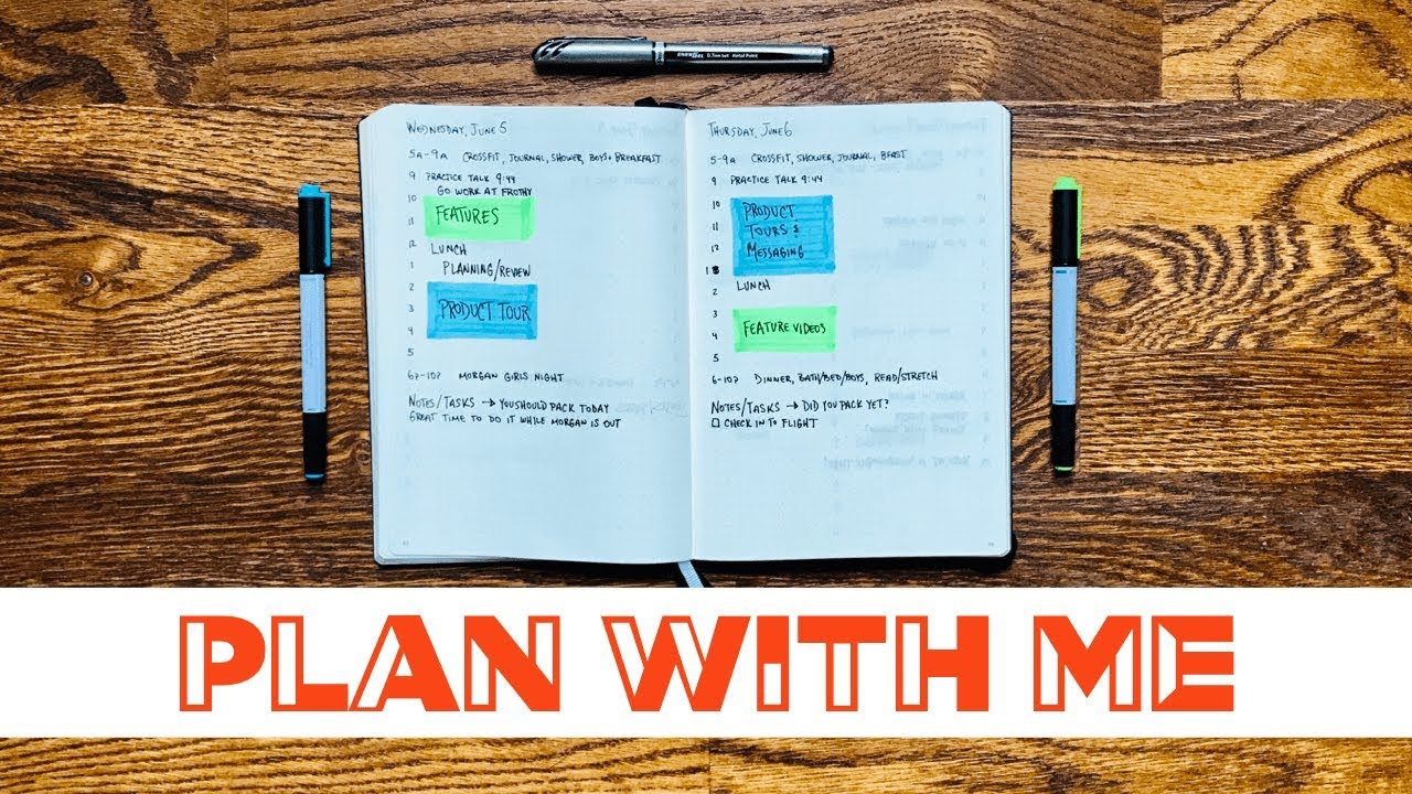 PLAN WITH ME | Bullet Journal Setup | Time Blocking & Tracking for Productivity & Focus