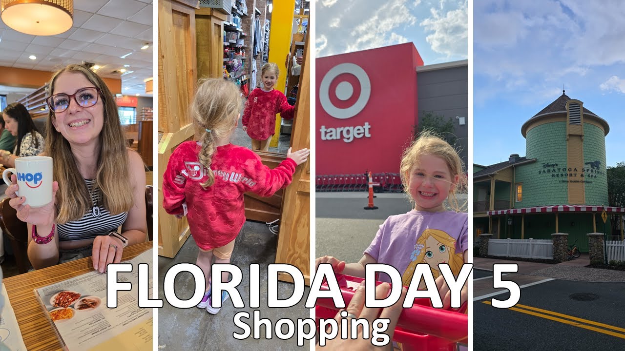 🚗 Day 5 | Transfer to Saratoga Springs, IHOP, Disney Outlet Shopping & Target | Orlando 2025