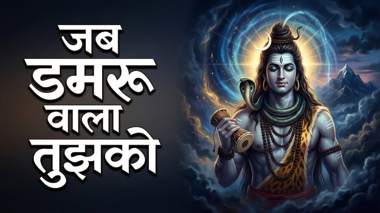 जब डमरू वाला तुझको | Jab Damru Wala Tujhko 🔱 | Shiv Bhajan | AK Bhakti Ras