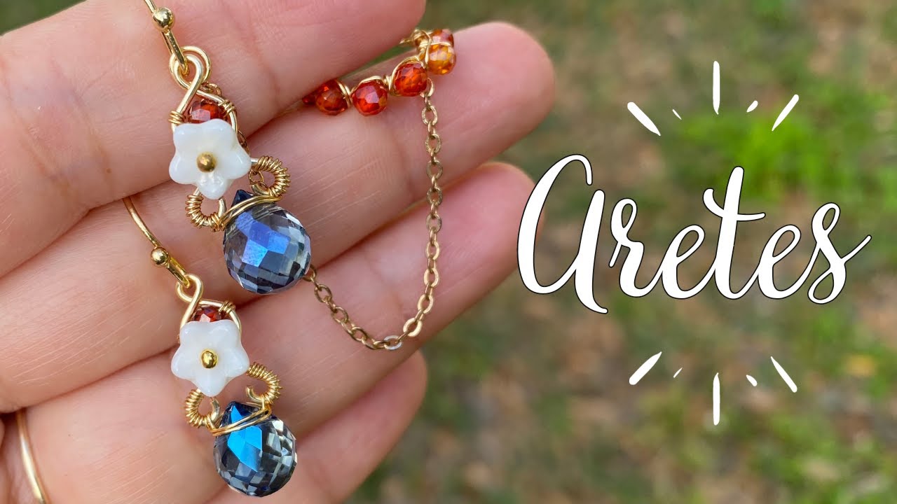 DIY ARETES en ALAMBRISMO 🌸 Pendientes Alambre