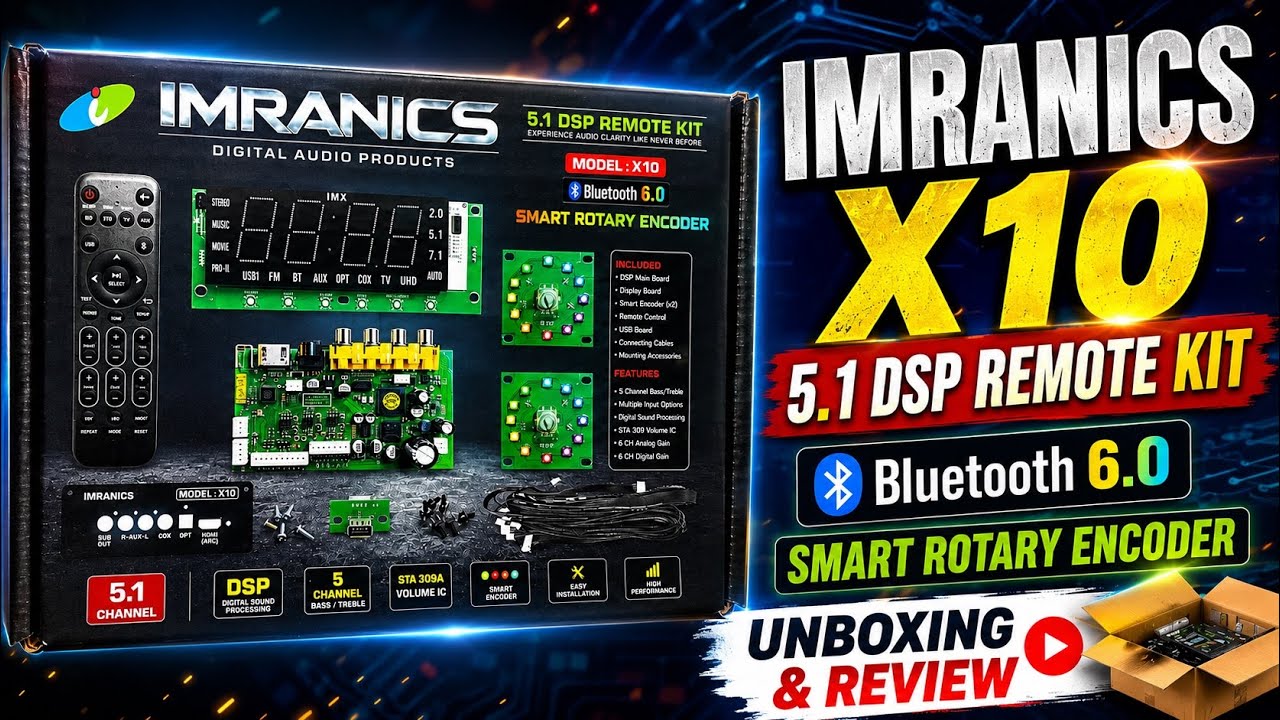 IMRANICS X10 5.1 DSP Remote Kit Unboxing | Features & Quality Review