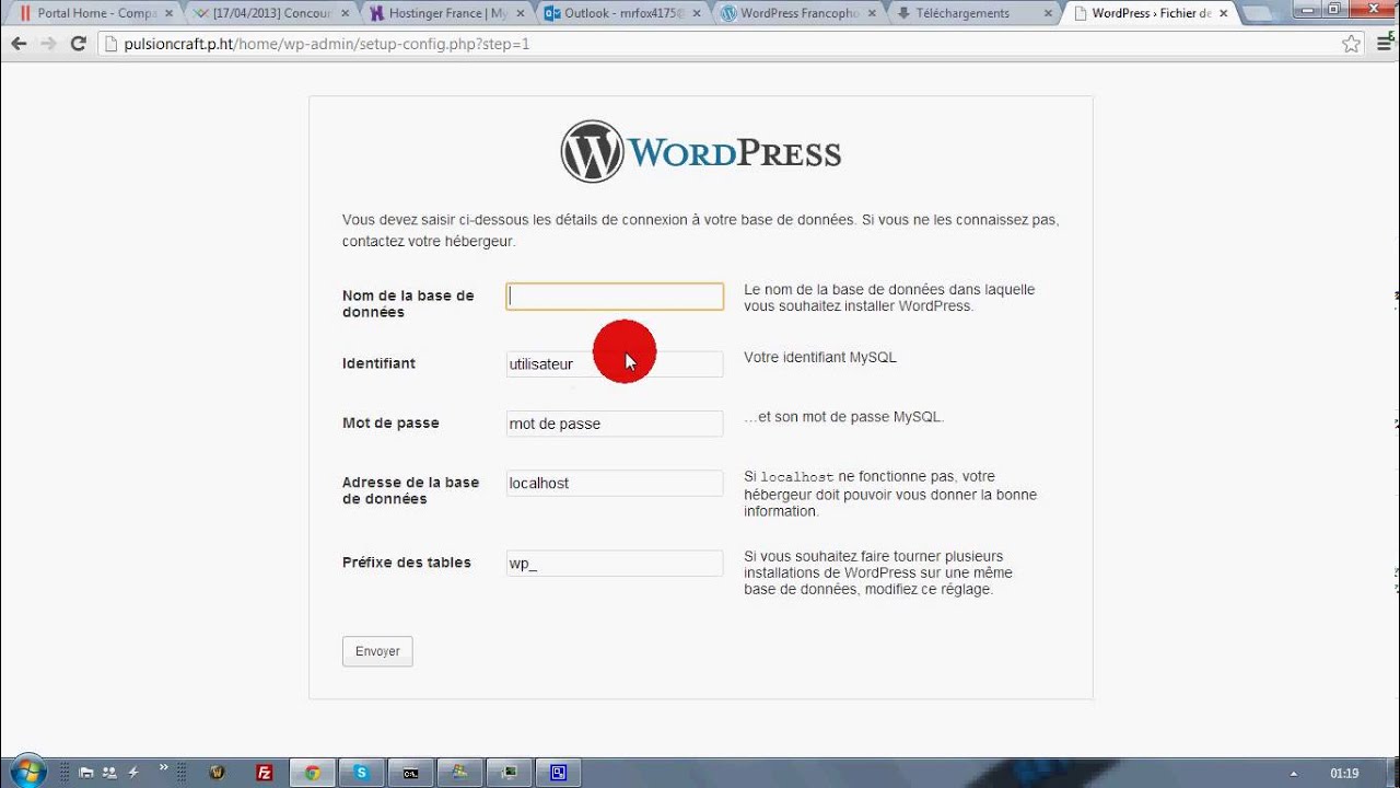 Tuto Wordpress pour les nul n&deg;1 Installation de Wordpress + Configurations de base