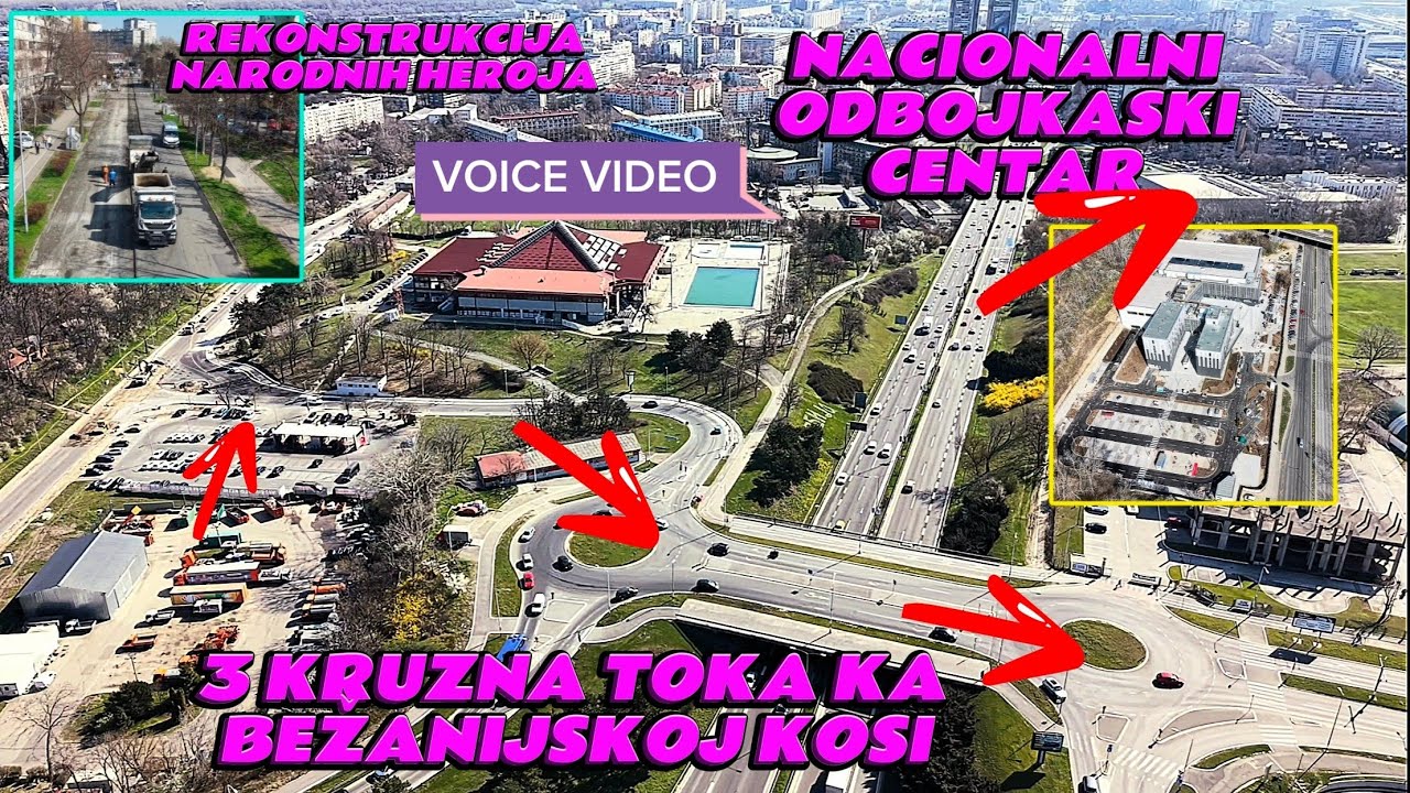 POCELA REKONSTRUKCIJA DELA NARODNIH HEROJA NOVI KRUZNI FONTANA,ODBOJKASKI CENTAR RADOVI UZ 11 APRIL