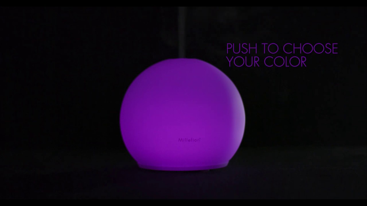 Millefiori Glass sphere ultrasonic diffuser