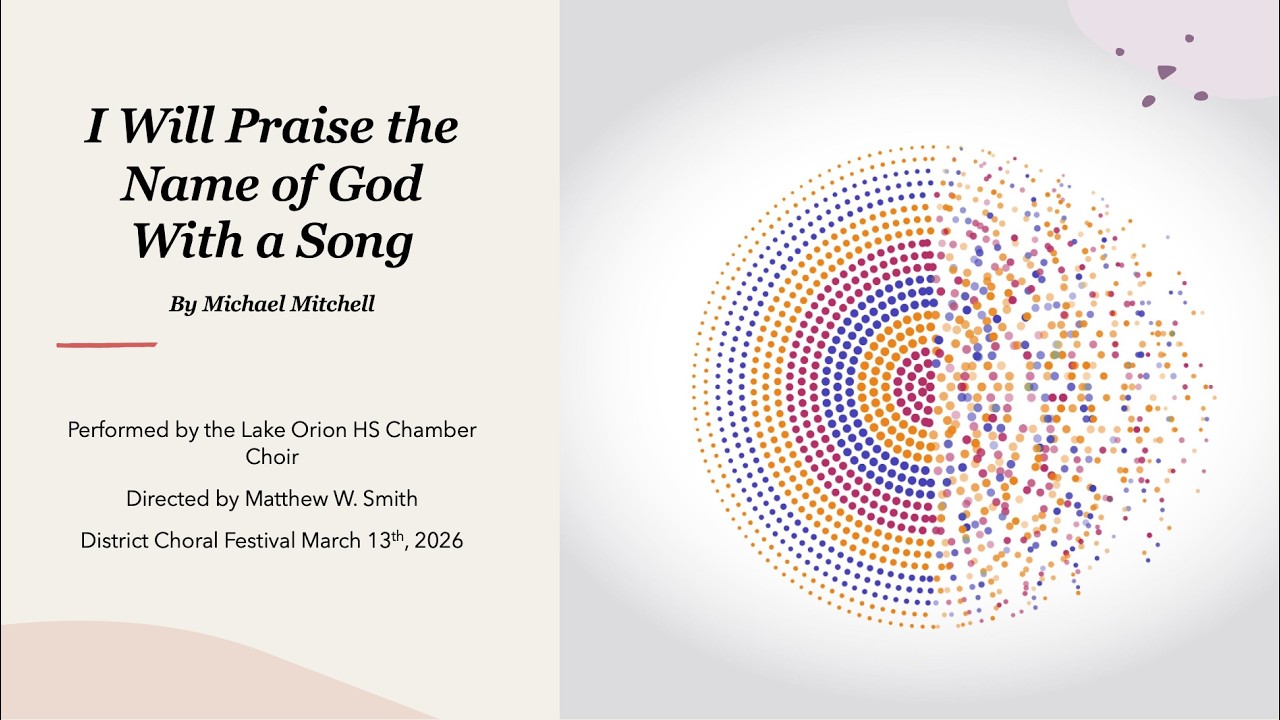 I Will Praise The Name of God With a Song - Michale Mitchell (SATB)