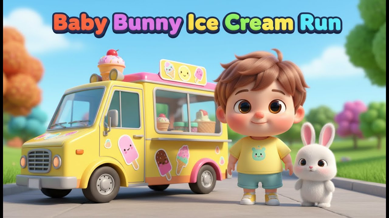 Baby Bunny Ice Cream Run – Nursery Rhyme, Toddler Play, Sweet Treat Adventure, and Active Fun